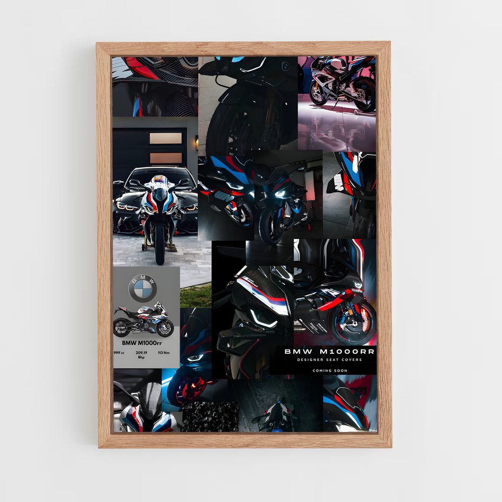 Poster vibrant M rr – affiche BMW Motorrad (vue 4)